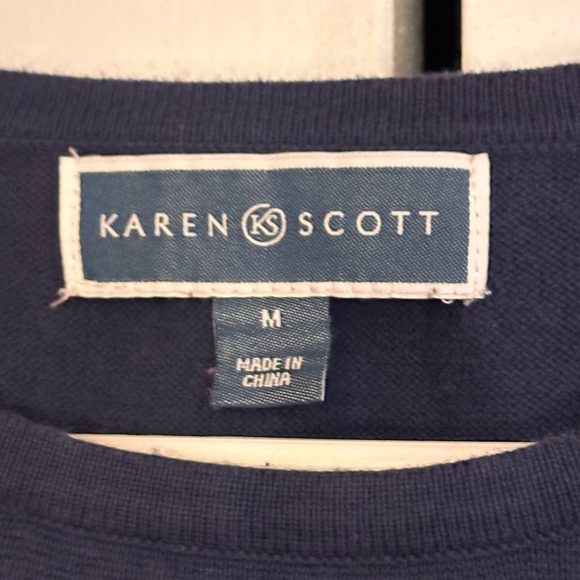 Karen Scott Long Sleeve Sweater.  Size M - Picture 4 of 8